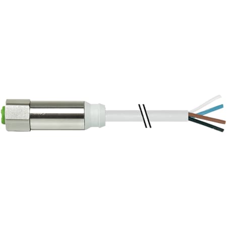 Murrelektronik M12 STEEL FEMALE 0 Degree, TPE-S-OB 4X0.34 GRAY, 5m 7044-12221-3360500